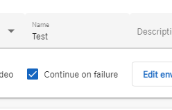 Continue on failure Screenshot